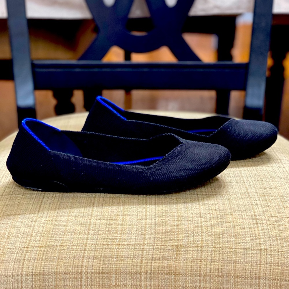 Rothy's Round Toe Black Flats - Picture 3 of 5
